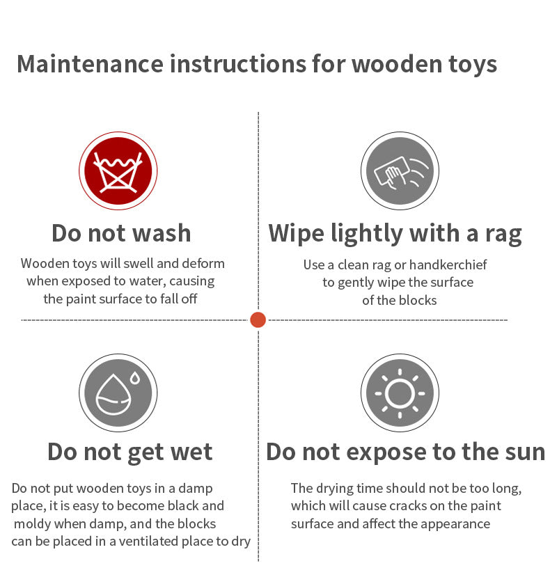 Wooden Cartoon Rattle for Babies - Newborn Safe Teething Toy, Traditional Early Education Hand Bell for Infants