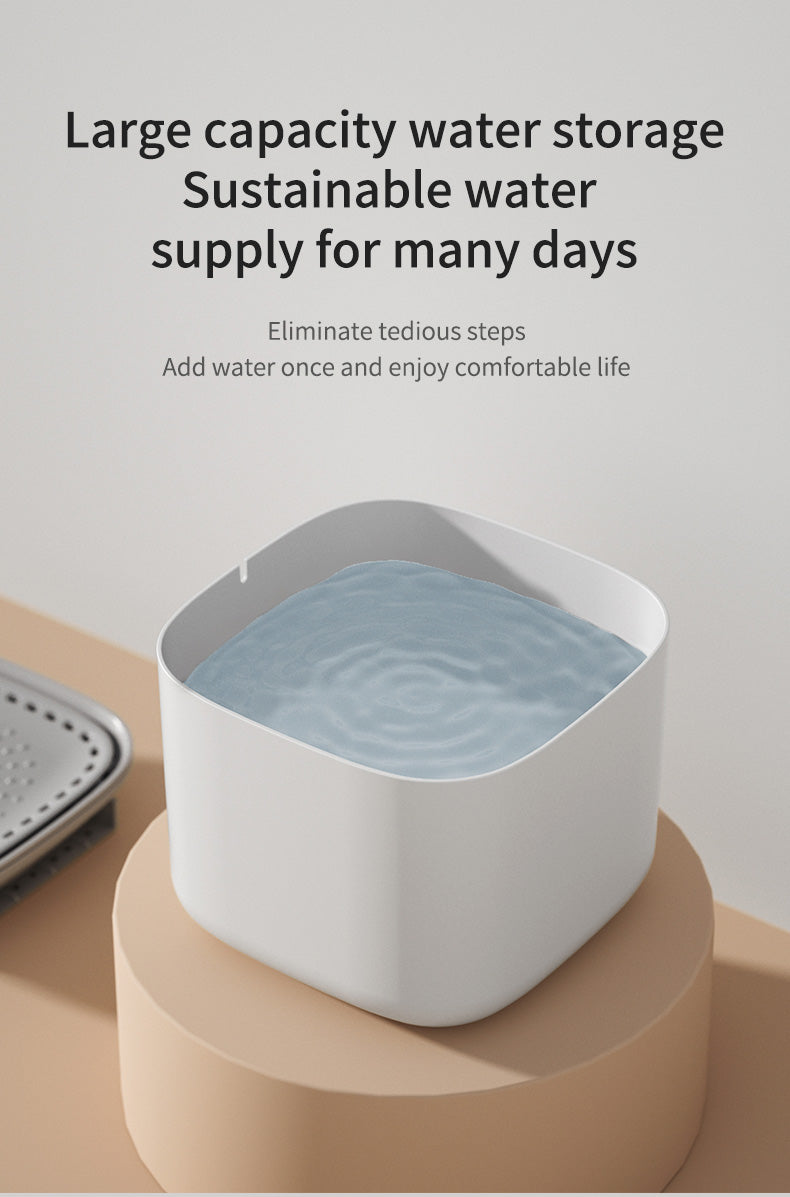 New Design Cat Water Fountain - Circulating Filtration Smart Pet Water Dispenser, Automatic Pet Drinking Fountain for Cats & Small Dogs