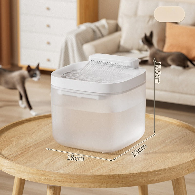 New Design Cat Water Fountain - Circulating Filtration Smart Pet Water Dispenser, Automatic Pet Drinking Fountain for Cats & Small Dogs