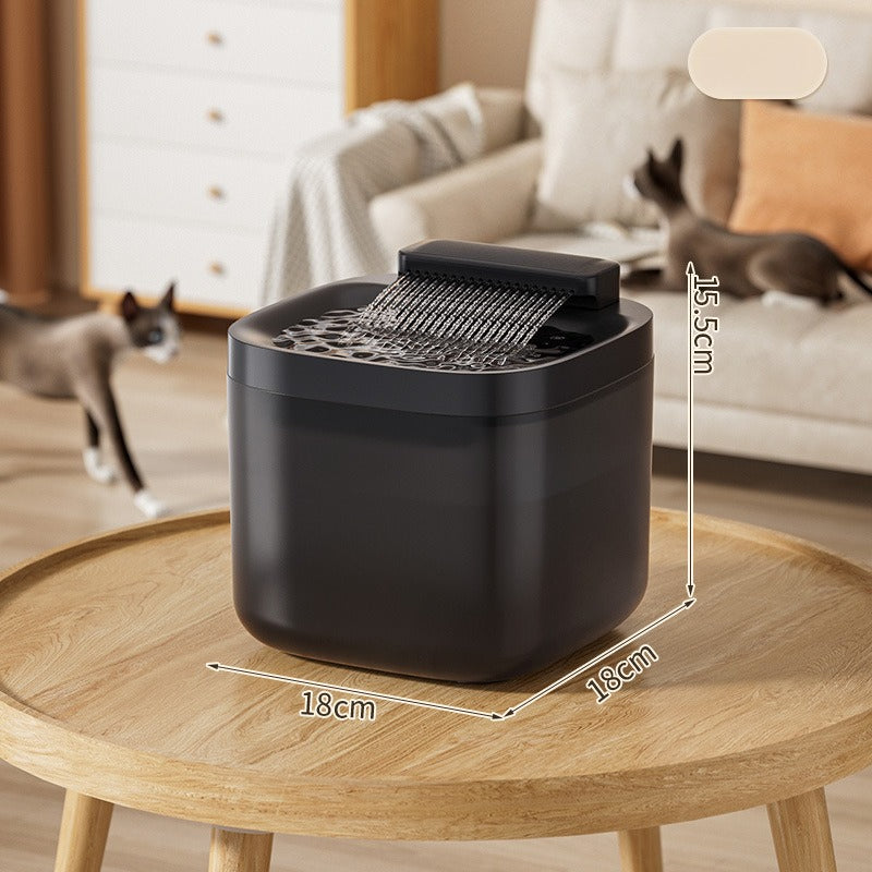 New Design Cat Water Fountain - Circulating Filtration Smart Pet Water Dispenser, Automatic Pet Drinking Fountain for Cats & Small Dogs